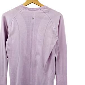 Lululemon light purple long sleeve swiftly tech tee